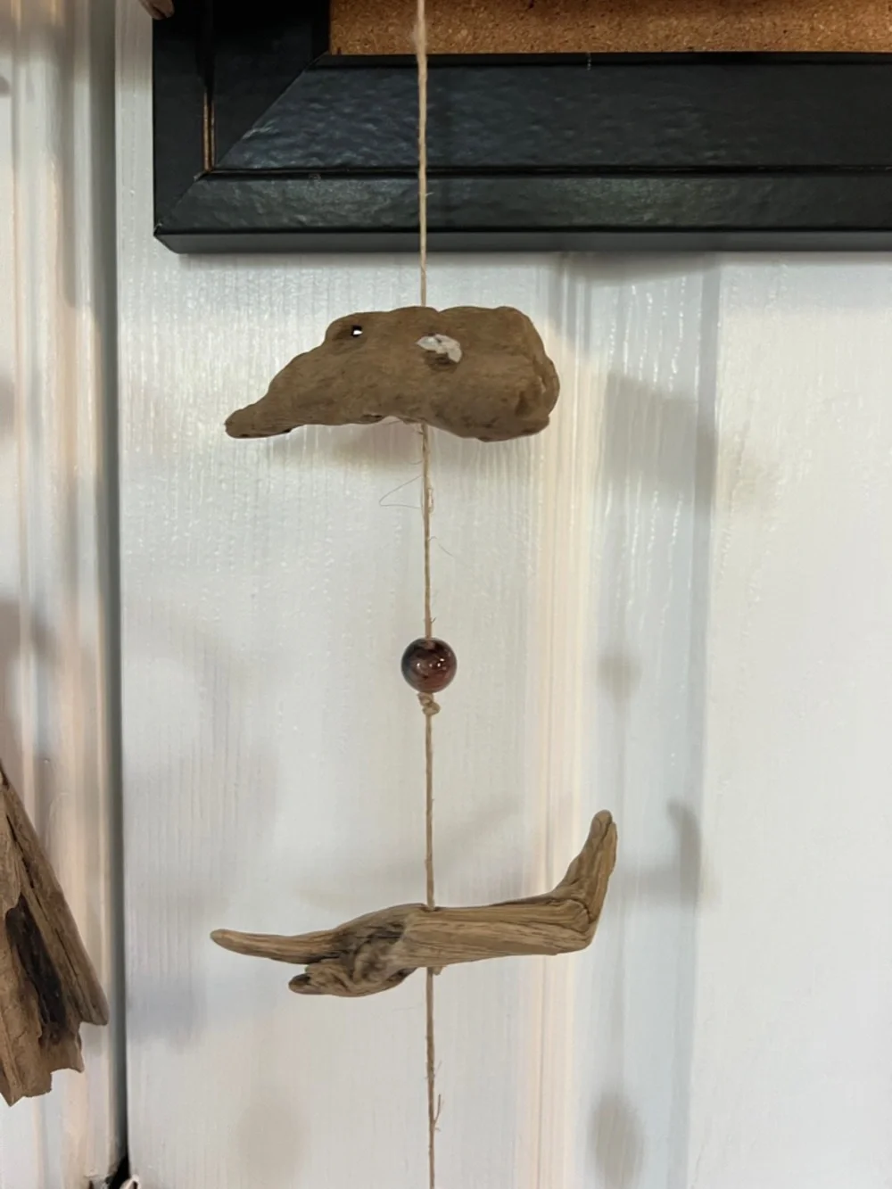 Wind hanging decor handmade using driftwood and fro Potomac River - Picture 14 of 15
